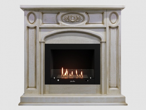 Каминный портал МДФ "Флоренция 1200" с биокамином Lux Fire "Фаер Бокс 3 - 25.5" (бежевый) Каминный портал МДФ "Флоренция 1200" с биокамином Lux Fire "Фаер Бокс 3 - 25.5" (бежевый)