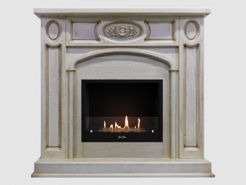 Каминный портал МДФ "Флоренция 1200" с биокамином Lux Fire "Фаер Бокс 1 - 25.5" (бежевый) Каминный портал МДФ "Флоренция 1200" с биокамином Lux Fire "Фаер Бокс 1 - 25.5" (бежевый)