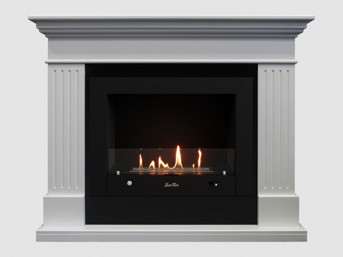 Каминный портал МДФ "Турин 1350" с биокамином Lux Fire "Фаер Бокс 4-33" (белый) Каминный портал МДФ "Турин 1350" с биокамином Lux Fire "Фаер Бокс 4-33" (белый)