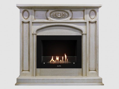 Каминный портал МДФ "Флоренция 1400" с биокамином Lux Fire "Фаер Бокс 2 - 30" (бежевый) Каминный портал МДФ "Флоренция 1400" с биокамином Lux Fire "Фаер Бокс 2 - 30" (бежевый)