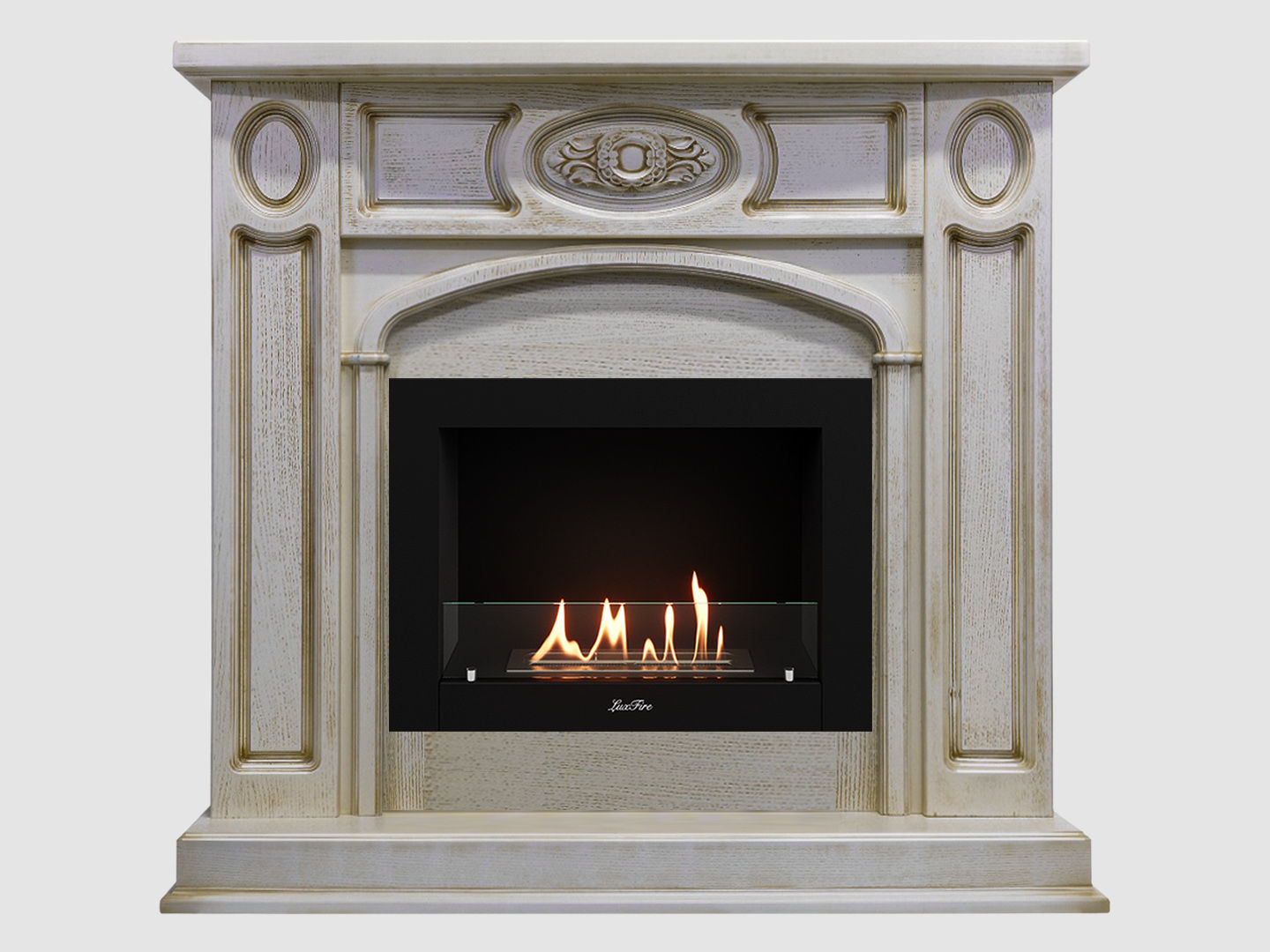 Каминный портал МДФ "Флоренция 1400" с биокамином Lux Fire "Фаер Бокс 2 - 30" (бежевый) Каминный портал МДФ "Флоренция 1400" с биокамином Lux Fire "Фаер Бокс 2 - 30" (бежевый) по цене 84 100 руб.