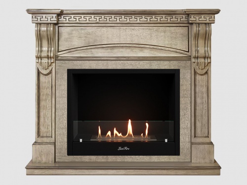 Каминный портал МДФ "Мюнхен 1250" с биокамином Lux Fire "Фаер Бокс 1 - 33" (бежевый) Каминный портал МДФ "Мюнхен 1250" с биокамином Lux Fire "Фаер Бокс 1 - 33" (бежевый)