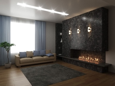Автоматический биокамин Lux Fire Smart Flame 1900 Black по цене 