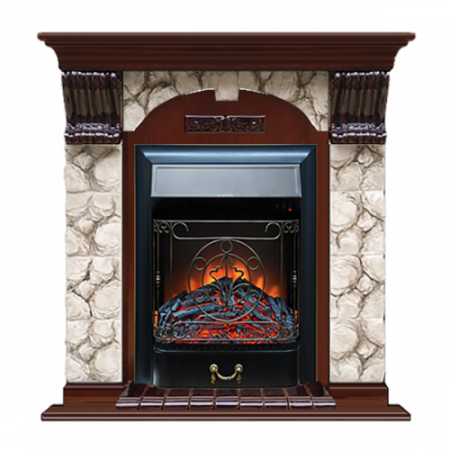 Арочный Карелия (красное дерево)+Majestic Black