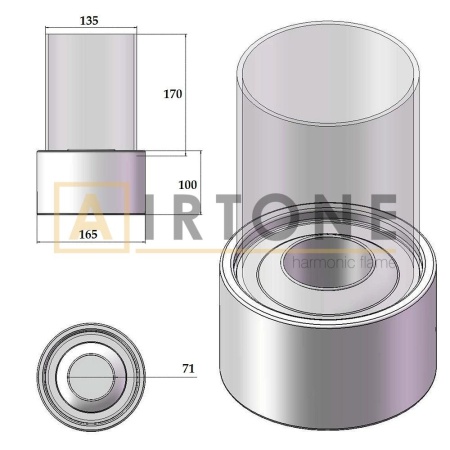 Биокамин настольный Airtone – Rond white по цене 8 000 руб.