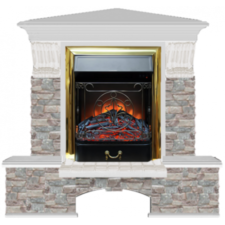 Бостон К Грот цветной угловой (беленый дуб)+Majestic Brass Бостон К Грот цветной угловой (беленый дуб)+Majestic Brass