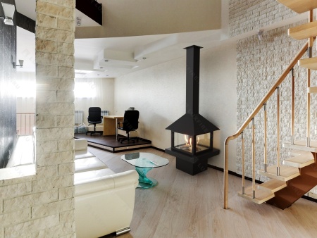 Островной биокамин Lux Fire Куб 850 по цене 391 133 руб.