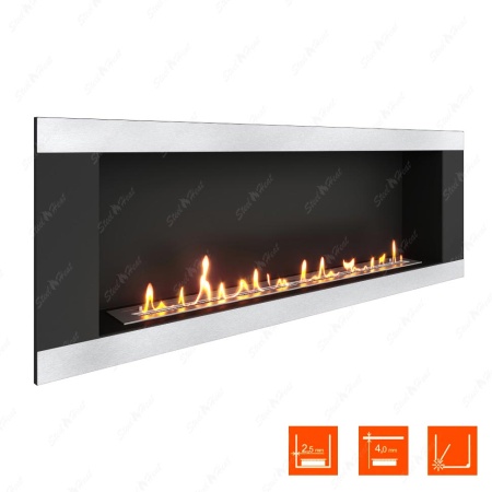 Биокамин SteelHeat LONG-H 1500 XL по цене 53 520 руб.