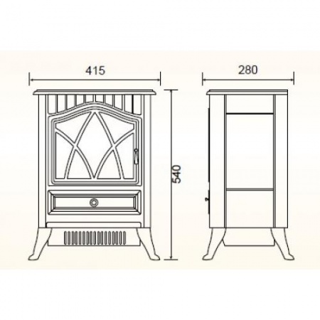 Электрокамин EFP/F - 110